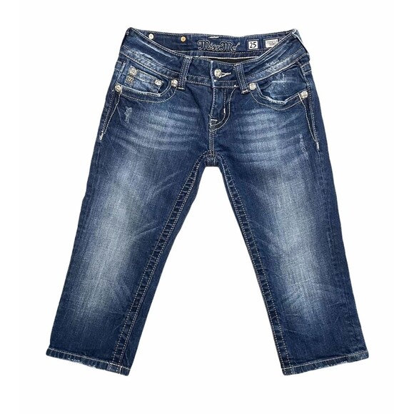 Miss Me Denim - Miss Me Cropped Jeans - Style JE5427C2 - Size 25